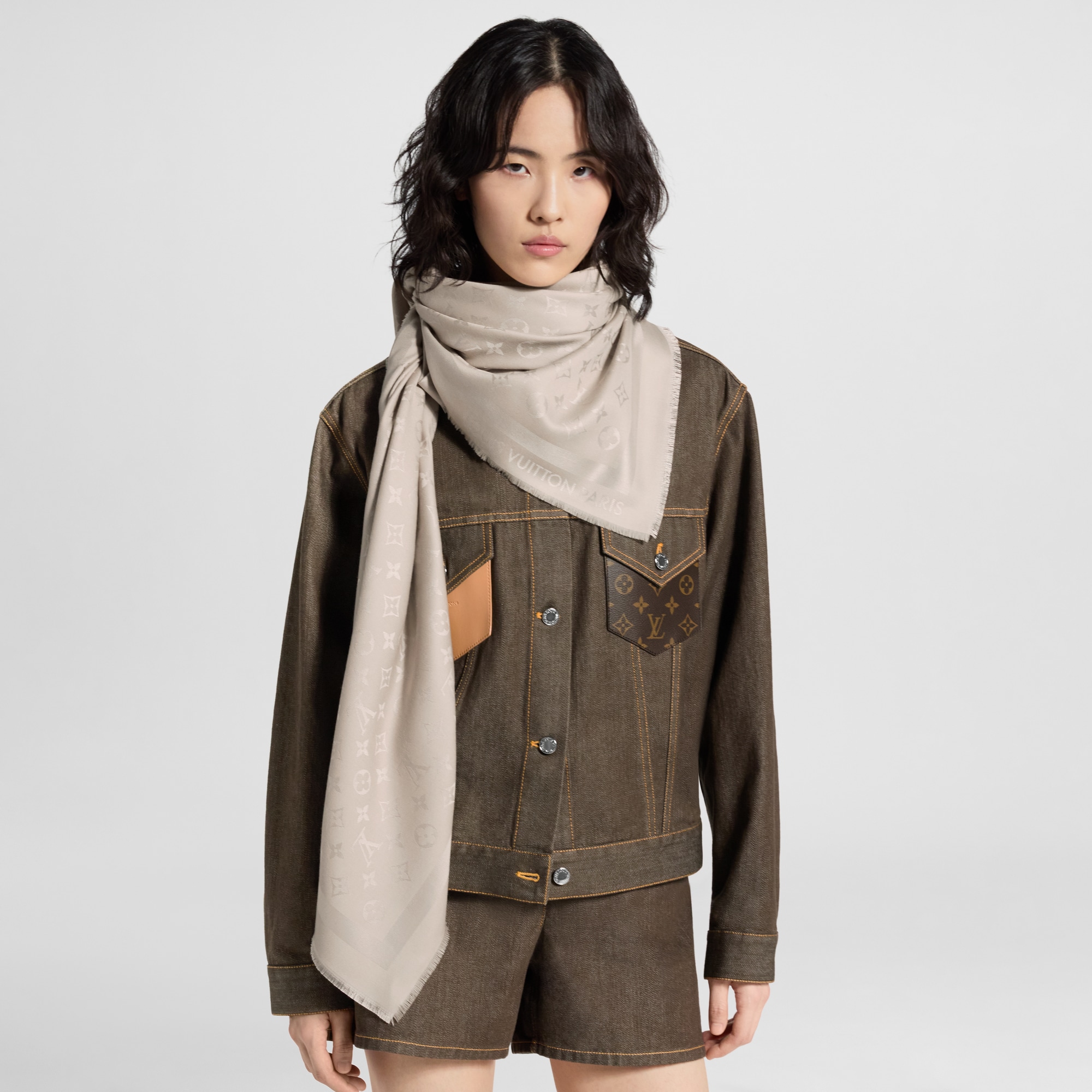 LV Denim Stole S00 - Women - Accessories | LOUIS VUITTON ®